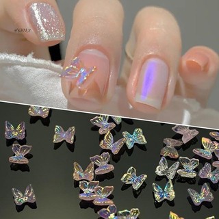 HNKMP 50 Chiếc Nơ Aurora Nail Art Ch DIY Trang Trí Móng Tay Nhựa Móng Tay Nghệ Thuật Phần 3D Phụ Kiện Làm Móng Tay Đồ Dùng Salon.