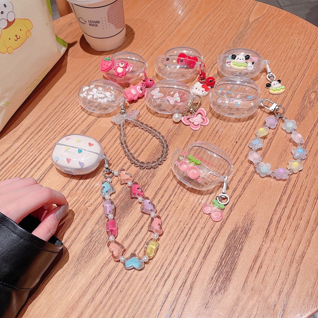 Hộp đựng tai nghe cho Vỏ tai nghe Lenovo LP5 Pro Case ốp tai ng Vòng tay tình yêu gradient cá tính C