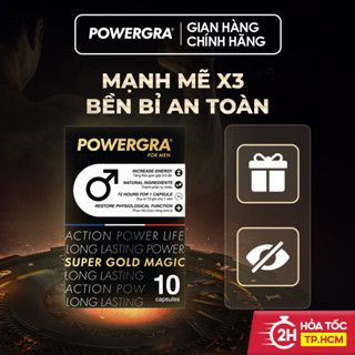 Viên uống phục hồi và tăng cường sức khỏe sinh lý nam giới Powergra (Super Gold Magic) - Hộp 10 viên