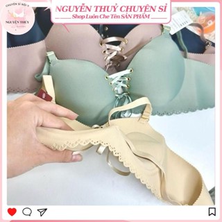  Combo 3 Áo lót áo ngực nữ su đúc thiết kế dây rút tạo khe siêu nâng siêu ôm 4cm mềm mại không gọng -A06 hàng cao cấp 