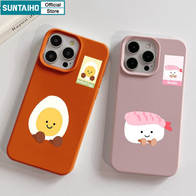 Suntaiho Vỏ Dễ Thương Vui Nhộn Họa Tiết Búp Bê Graffiti Ốp Điện Thoại Cho Iphone 16 15 14 13 12 11 Pro Max IP 7 8 Plus Iphon X Xs XR Xs Max Silicon Mềm Cao Cấp Chống Sốc Ốp Lưng