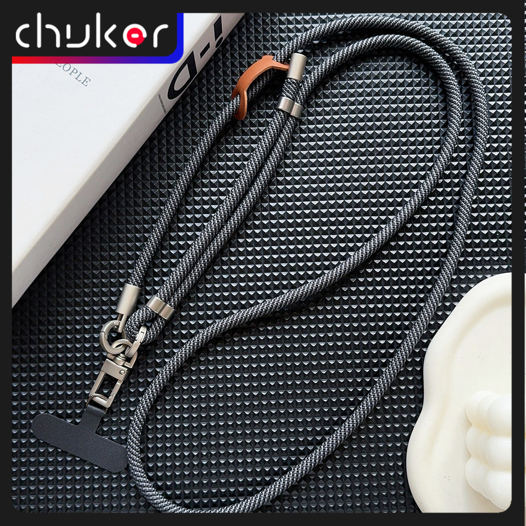 Dây đeo điện thoại di động Dây buộc 7mm 150cm Dây buộc có thể điều chỉnh đơn giản Dây điện thoại dài thời trang Mặt dây chuyền cho iPhone Dây đeo dây Polyester