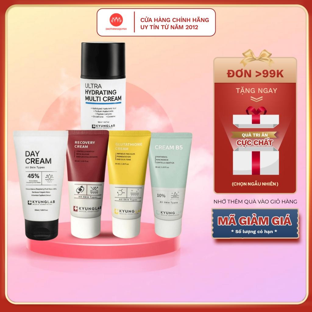 Kem dưỡng da KyungLab Ultra hydrangting multi cream , Kem nâng tone Kyunglab B5 làm dịu da 50ml