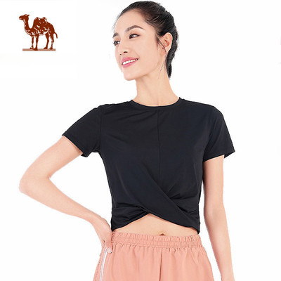 Áo thun thể thao CAMEL CROWN  ngắn tay thời trang năng động cho nữ