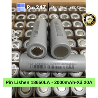 Phụ kiện - Pin 18650 Lishen Xám 2000 mah 10C -20A  hàng mới xả cao máy công cụ  - Pin247