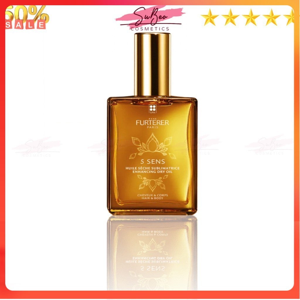 Dầu Dưỡng Khô Cho Da & Tóc Rene Furterer 5 Senses Dry Oil 100ml, thơm dai như nước hoa - SuBeo