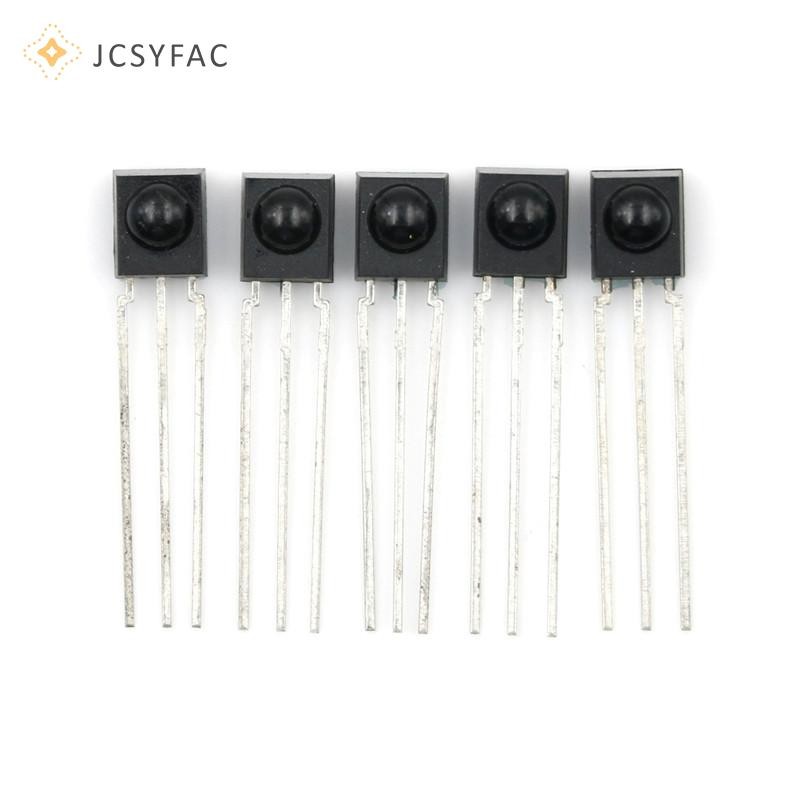 JCSYFAC 5 Chiếc 38 kHz Từ Xa TSOP4838 IR Thu Hồng Ngoại Mô Đun Bức Xạ Mới