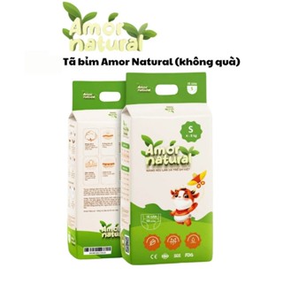 [không quà] Tã bỉm Amor Natural dán/ Quần NB68 S58 M52 M48 L44 XL42 XXL40 XXXL38 XXXXL34 chính hãnġ