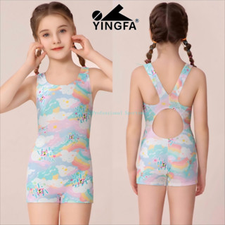 Yingfa Bé Gái Đồ Bơi Lycra Nhanh Khô Huấn Luyện Một Mảnh Đồ Bơi Bảo Vệ Áo Chống Clo Bộ Đồ Tắm
