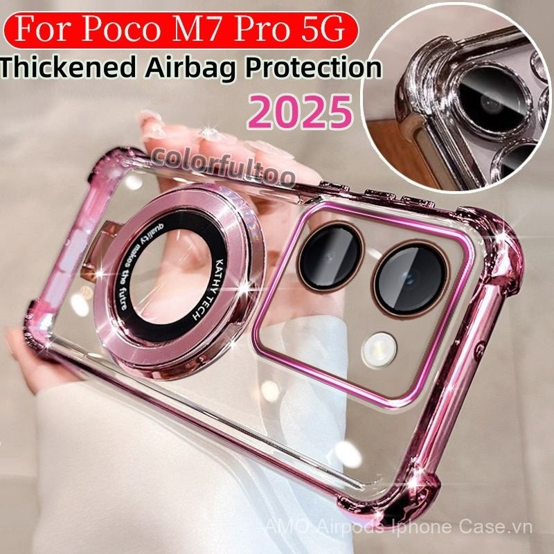Poco M7 Pro 2025 Ốp Mềm Cho Xiaomi POCO M7 Pro M 7Pro M7Pro 5G Rõ Ràng Thạch Chống Sốc Trường Hợp Vớ