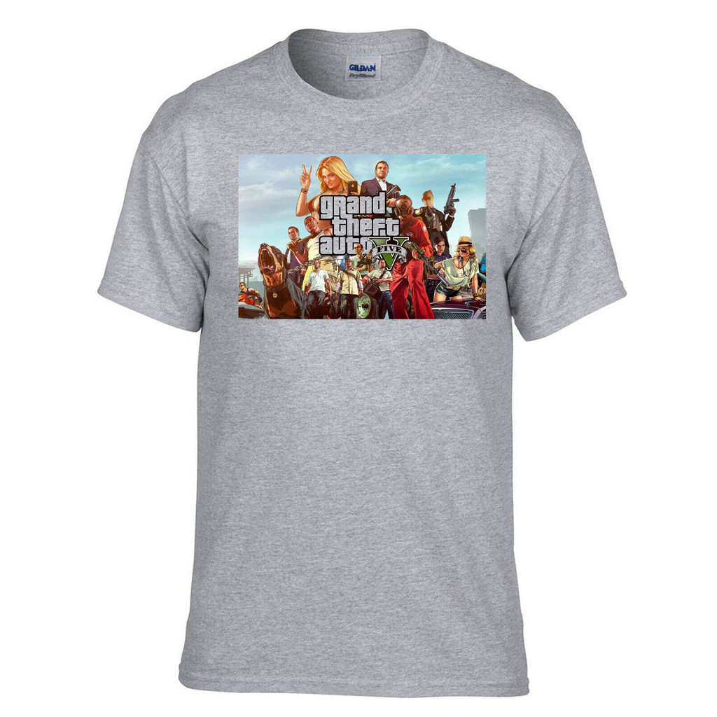 Gta V Gta 5 Grand TheHot Bán Áo thun Topstar San-Andreas Xám -289 _ Xám