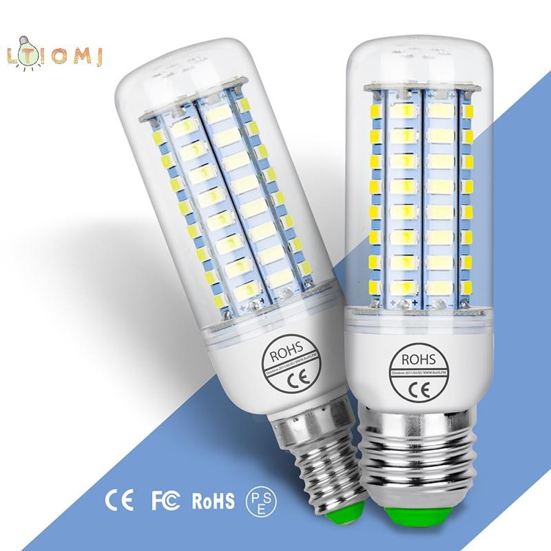 [Ltiomj] E27 E14 7W 9W 12W 15W 20W 25W 5730 SMD Bóng đèn LED ngô Ánh sáng trắng ấm [Hot]