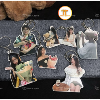 [ Siêu Rẻ ] Móc khoá cắt viền in theo ảnh in theo yêu cầu chất liệu acrylic viền  dễ thương làm quà tặng-ZD