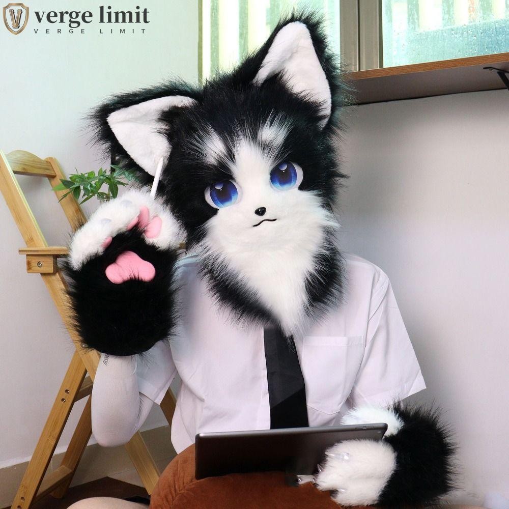 Verge LIMIT Sang Trọng Cat Paw Găng Tay, Squeaky Kig Furry Cosplay Trang Phục Găng Tay, Thời Trang F