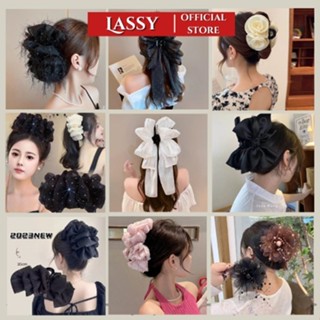 Kẹp tóc nơ tiểu thư Lassy cặp tóc nơ tiểu thư to phong cách hàn quốc