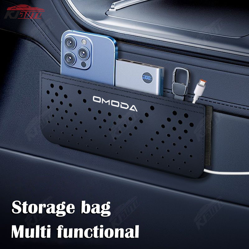 Omoda Di Động Đục Lỗ Túi Bảo Quản Dính Da Thùng Rác Dung Tích Lớn Lưu Trữ Nơi Điện Thoại Cho Omoda C