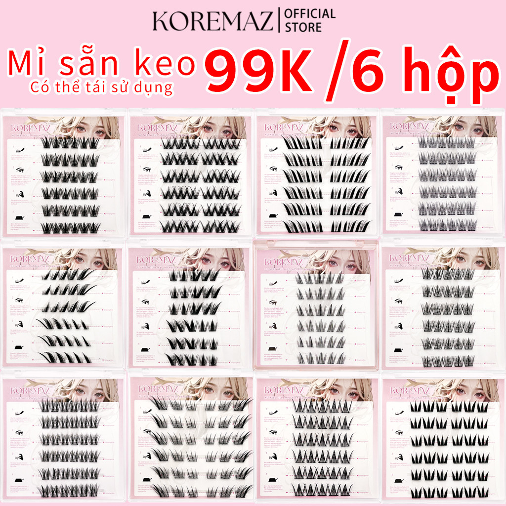 Koremaz mi giả sẵn keo tự dính dễ gắn tái sử dụng nhiều lần