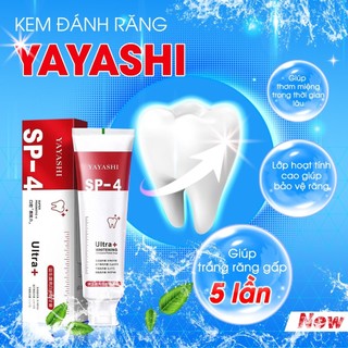  Kem đánh răng SP-4 yayashi Ultra+ Whitening 120g trắng sáng khử mùi thơm mát 
