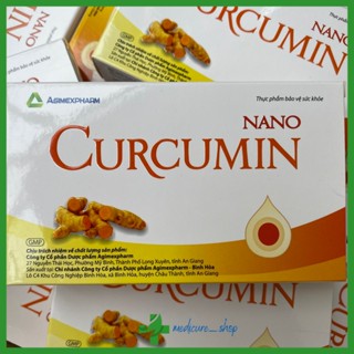 Tinh bột nghệ nguyên chất NANO CURCUMIN, làm đẹp da, giảm đau dạ dày tá tràng, chống lão hóa (Hộp 30 viên)
