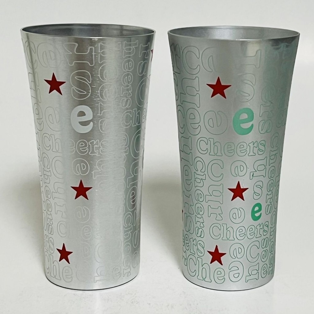 Cốc nhôm đổi màu thời thượng, cốc bia Heineken khoảng 350ML, gói đơn, đổi màu khi lạnh