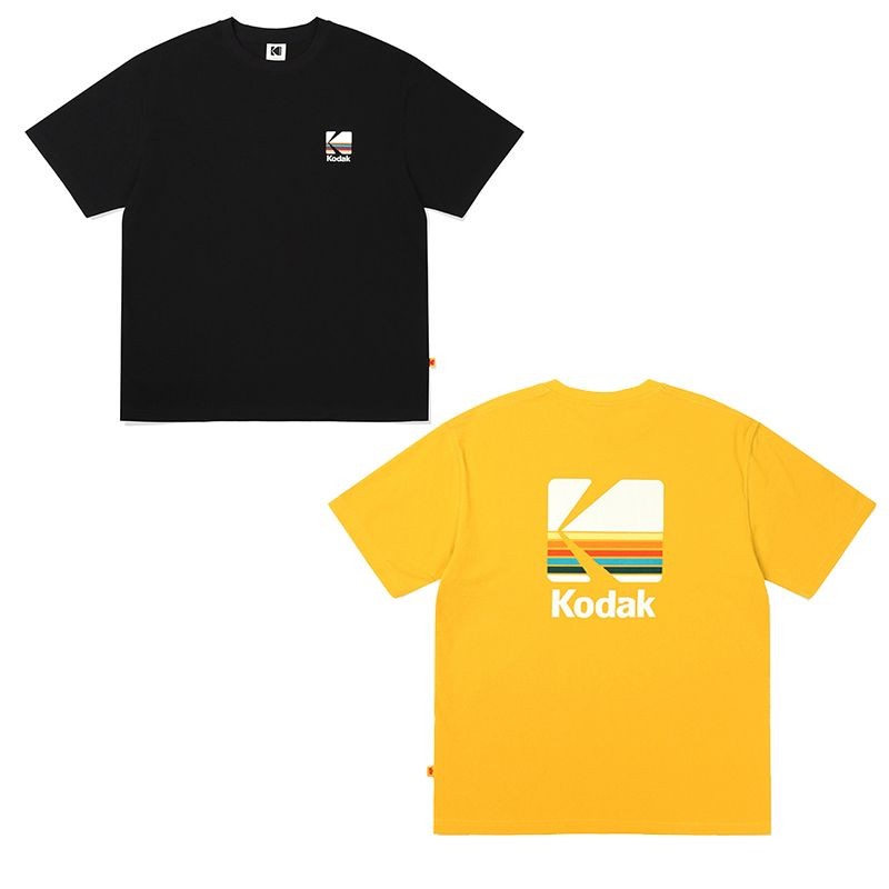Áo thun ngắn tay cổ tròn Cotton nguyên chất thời trang mùa hè Kodak Kodak Kodak Kodak
