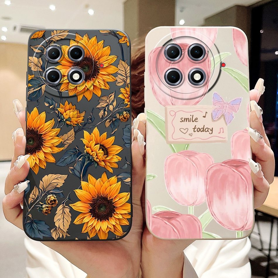 Tecno Camon 30S Pro Camon30S Vỏ sơn hình bướm hướng dương hoa Tulip đẹp Camon 30S CLA5 Vỏ điện thoại