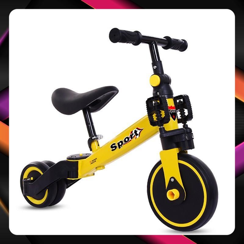 Xe đạp 3 bánh cho bé từ 2 đến 5 tuổi sport Xe chòi chân thăng bằng có bàn đạp điều chỉnh độ cao yên 