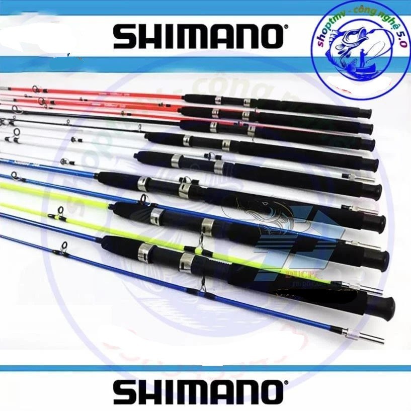 Cần Câu 2 Khúc Shimano, Cần 2 Khúc Đặc, Cần Câu Cá, Cần Câu Siêu Khỏe 1m -> 2m7