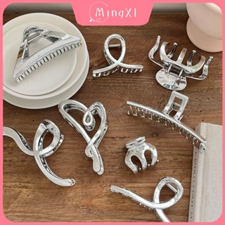 Lớn Màu Kim Loại Cắt Tóc Kẹp Tóc Nữ Đuôi Ngựa Cá Mập Kẹp Thời Trang Phụ Kiện Tóc