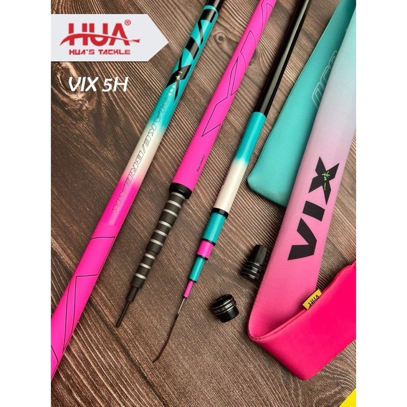 Cần Cây Tay Vix Hua MX 5H 19i- Cần Câu Đơn, Cần Câu Đài Đánh Tổng Hợp Cao Cấp Tặng Kèm Ngọn Phụ Doca