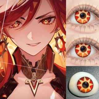 Jewelens 1 Cặp Mavuika Cosplay Màu Kính Áp tròng Genshin Anime Softlens 14.5mm
