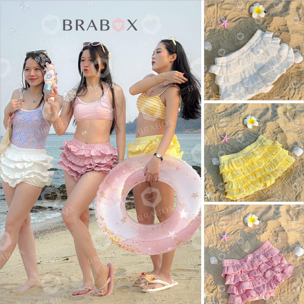 Quần váy tầng y2k nhiều màu hàng thiết kế BRABOX | BigBuy360 - bigbuy360.vn