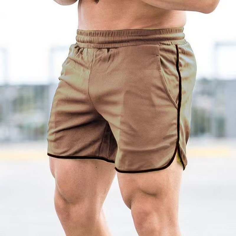 Sports Shorts Men's Training Three-Point Fitness Basketball Running Mesh Quick-Drying Shorts EuQQ