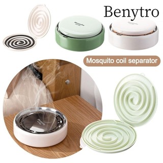 Benytro Giá đỡ cuộn dây muỗi BENYTRO, Thiết kế an toàn Giá đỡ cuộn muỗi hữu ích, Chống muỗi di động có khay đốt hương gỗ đàn hương cho ngoài trời trong nhà