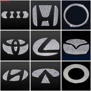 Darnell Dán Xe Ô Tô 3D Dán Vô Lăng Logo Tự Động Trang Trí Toyota BMW Kim Cương Giả Dán Xe Hơi