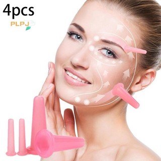 Plpj 4 Chiếc Silicone Cupping Massage, Dành Cho Cơ Thể Fac Cổ Mắt Massage Chân Không Chăm Sóc Da Mặt Cơ Thể, Chống Lão Hóa Làm Đẹp Công Cụ MỚI