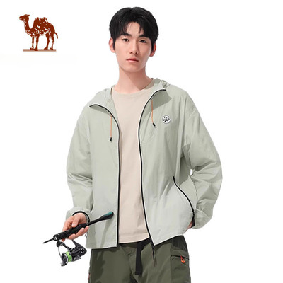 CAMEL CROWN  Da Trắng Lạnh Ngoài Trời Chống Nắng Quần Áo Unisex Mùa Hè Chống Tia Cực Tím Áo Khoác