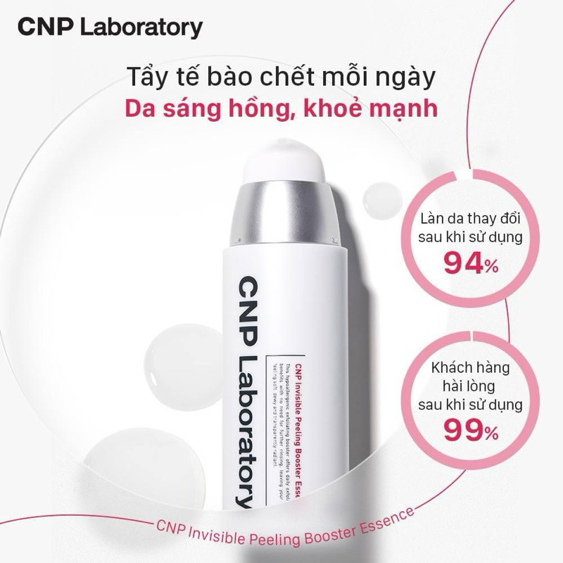 Gel Tẩy Tế Bào Chết Thế Hệ Mới CNP Laboratory Invisible Peeling Booster Chứa PHA Giúp Cải Thiện Da Hàn Quốc 100ml