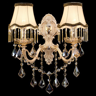 Đèn LED treo tường màu vàng ánh sáng trang trí gắn tường nền phòng khách đèn cạnh giường đèn pha lê gắn tường đèn trang trí lối đi đơn giản