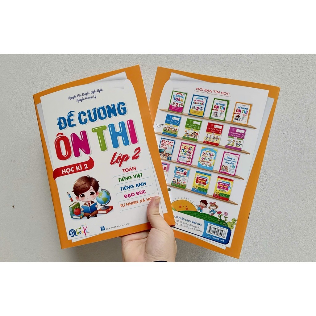 Sách - Đề Cương Ôn Thi Lớp 2 - Học Kì 2 - QBooks - Bản Quyền