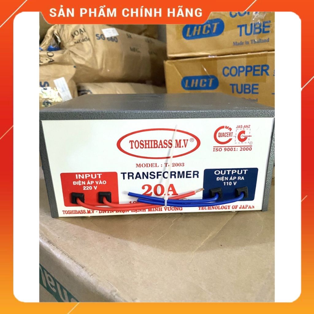 (VTĐL)Biến thế Toshibass 20A 100% dây đồng