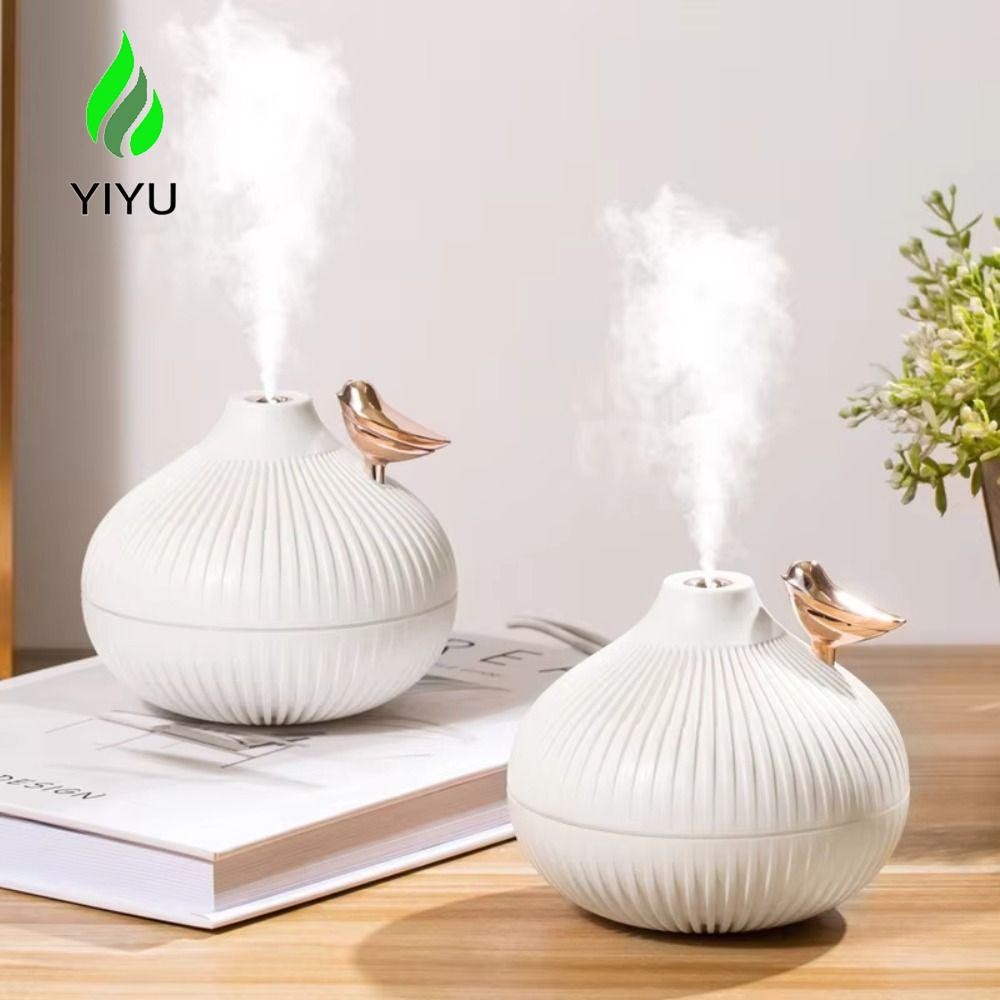 Máy tạo độ ẩm không khí YIYU, với đèn ngủ Máy tạo độ ẩm phun sương 300ml, Máy khuếch tán tinh dầu Mini điều hòa USB di động để ngủ yên tĩnh