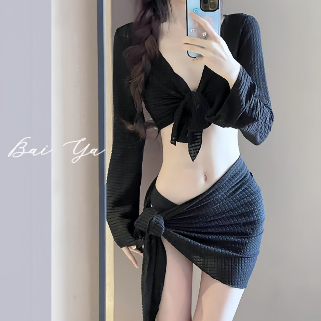 RICH-THEY Bộ Bikini Hàn Quốc Gợi Cảm Mới Mùa Hè, Bộ Bikini 4 Mảnh, Thời Trang Đi Biển Dành Cho Nữ-V163 | BigBuy360 - bigbuy360.vn