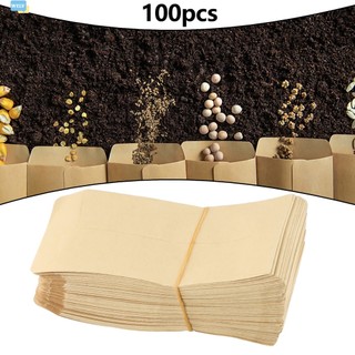 < Welv > 100 Túi Giấy Kraft Túi Đựng Tiền Xu Mini Phong Bì