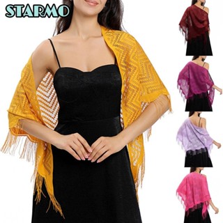 STARMO  Khăn Choàng Lưới Tam Giác Thời Trang Dành Cho Cô Dâu Trong Tiệc Cưới