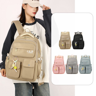 Balo đi học nữ thời trang vải denim cao cấp chống nước nhiều ngăn đựng laptop đi làm du lịch 9809