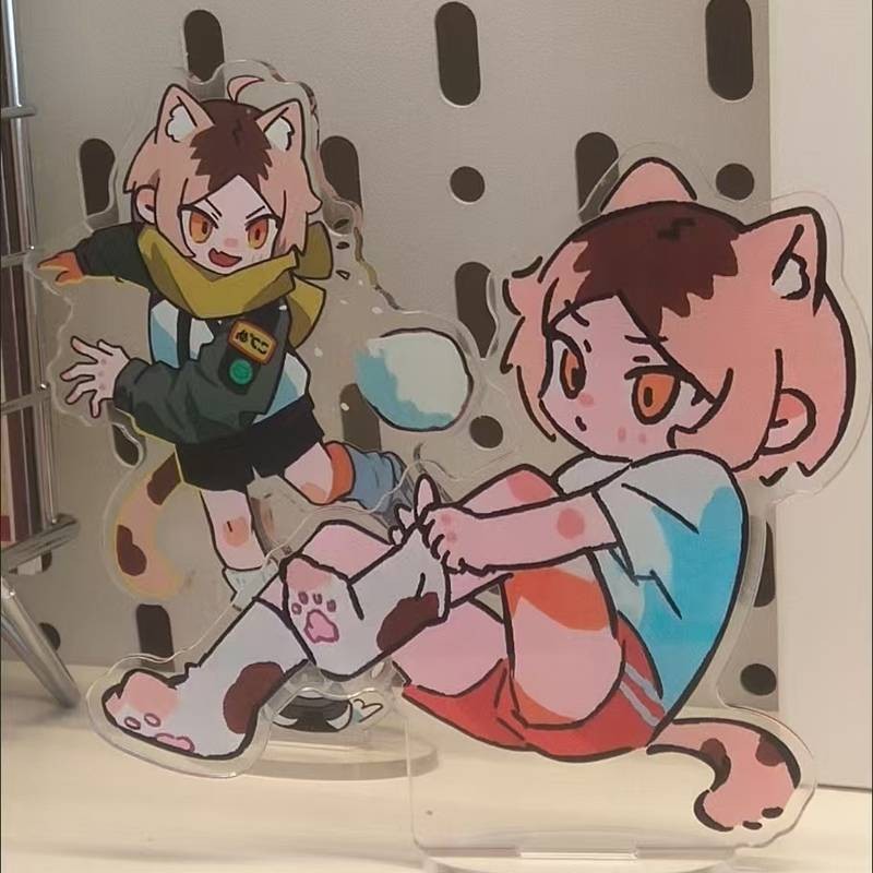 2 Cái / lốc Anime Haikyuu Các nhân vật Kozume Kenma Cosplay Acryliuc Đứng Mẫu Tấm Trang Trí Bàn Đứng