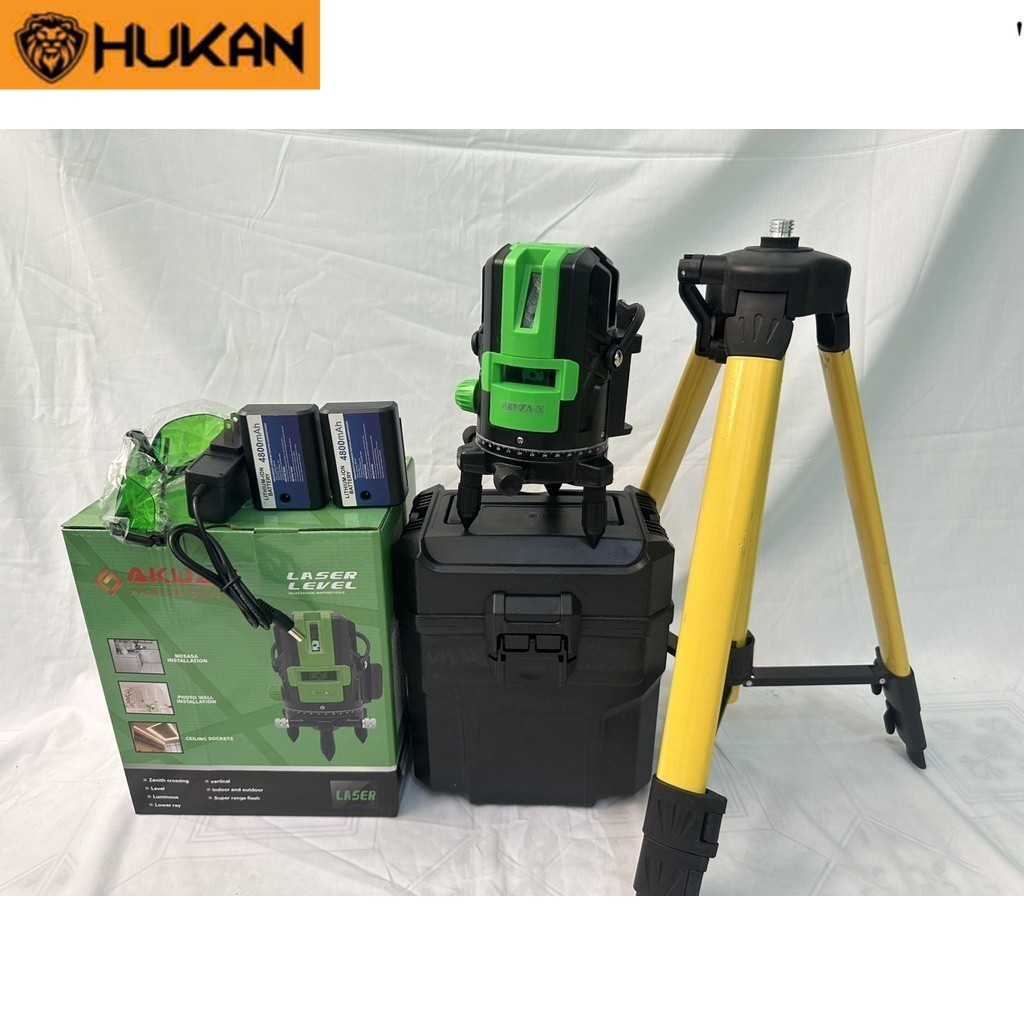 Máy bắn cốt,Máy lazer cân bằng 5 tia xanh Akuza lazer tia siêu sáng . HK Chính Hãng