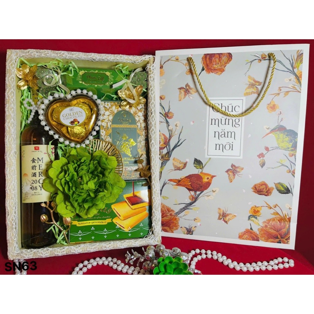 Set giỏ quà biếu tặng Lễ Tết Thịnh Vượng Phát Tài SN63