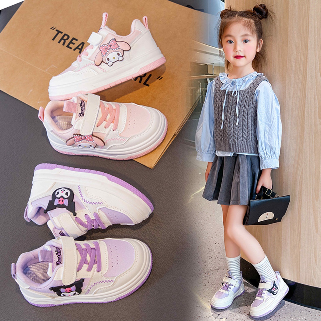  Giày Thể Thao Kuromi Melody Cho Bé Gái 3-10 Tuổi Giày Bata Trẻ Em Gái Giày Công Chúa Giày Bé Gái đi học  kieusashop   